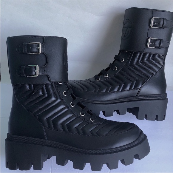 Gucci frances GG Matelssse platform combat boot - Picture 8 of 13